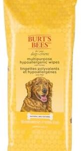 Burt's Bees for Pets Multipurpose Grooming Wipes | Puppy & Dog Wipes for All Purpose Cleaning & Grooming | Cruelty No, Sulfate, & Paraben No, pH Balanced for Dogs - 50 Ct Wipes, Puppy Supplies