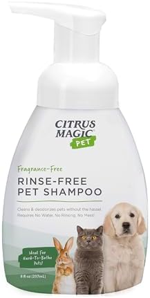 Citrus Magic Pet Rinse-Free Pet Shampoo, 8-Fluid Ounce