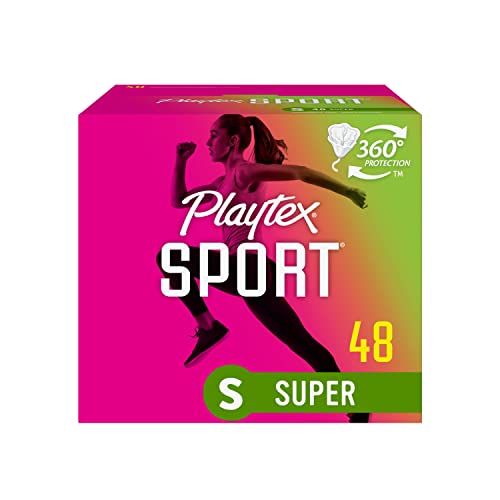 Playtex Sport Tampons, Super Absorbency, Fragrance-Free - 48ct