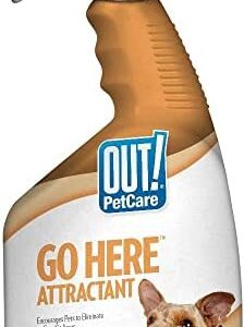 OUT! PetCare Go Here Attractant Indoor and Outdoor Dog Training Spray - House-Training Aid for Puppies and Dogs - 32 oz