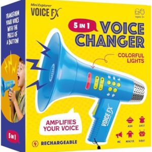 Mini Explorer Voice Changer for Kids - Voice Changing Device for Boys & Girls Ages 3-8+ Olds - Easter, Birthday Gifts for 3, 4, 5, 7, 8 Year Old Boy - Cool Outdoor Toys Gift Ideas for Kid, Toddler